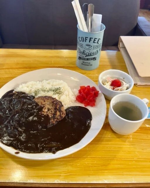 ピリ辛クリームパスタ＆ホットサンド。ドリンク付。 : らいずの写真