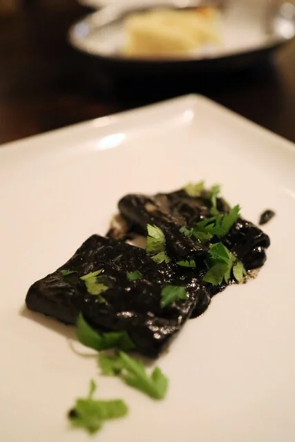 イカ墨のパスタ