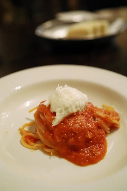 トマトソースのパスタ