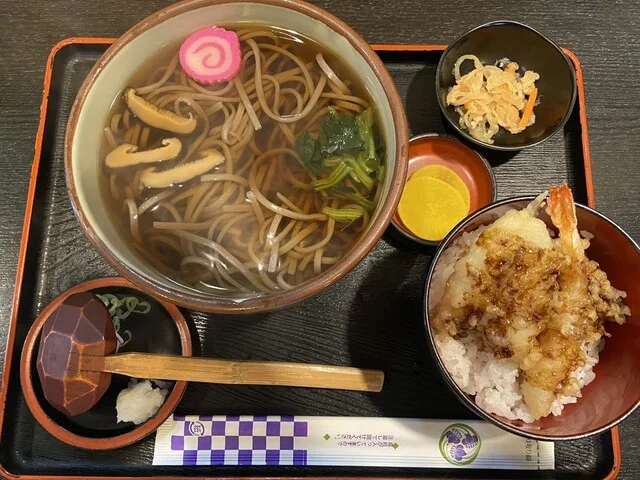 蕎麦とミニ丼のセットがお得です。 : 和家の写真