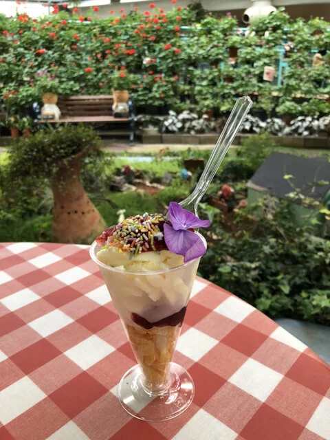 花と泉の公園 ベゴニア館 喫茶コーナー - 花泉（喫茶店）の写真