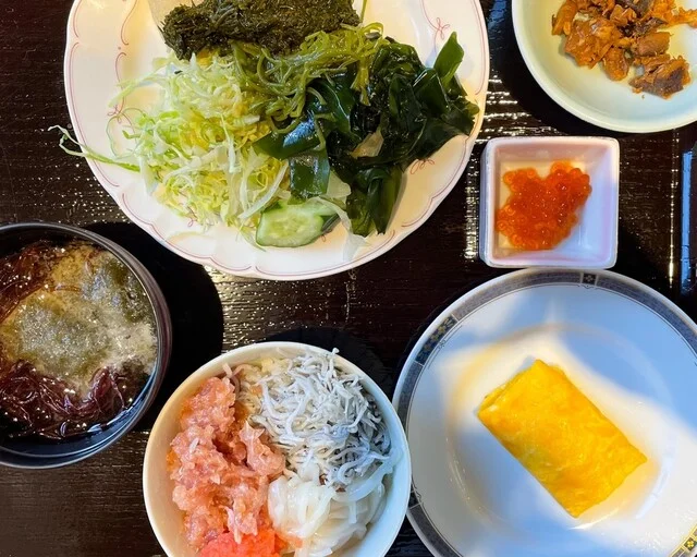 ダイニングレストラン最東端 - 磯鶏（パスタ）の写真