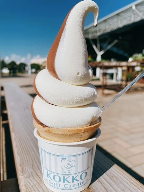 森の芽ぶきたまご舎 道の駅かくだ店 - 角田（ソフトクリーム）の写真